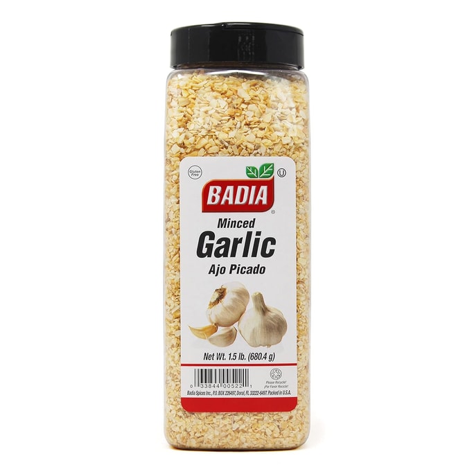 Badia Garlic Minced 1.5 Pound 24 oz 680g