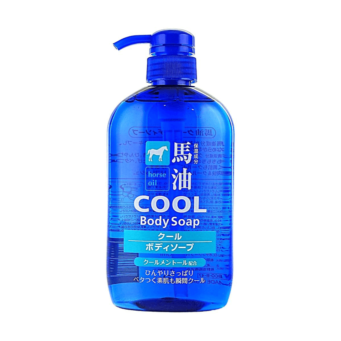 日本熊野油脂 马油清凉沐浴露 保湿降温双重护理 清爽不拔干 600ml