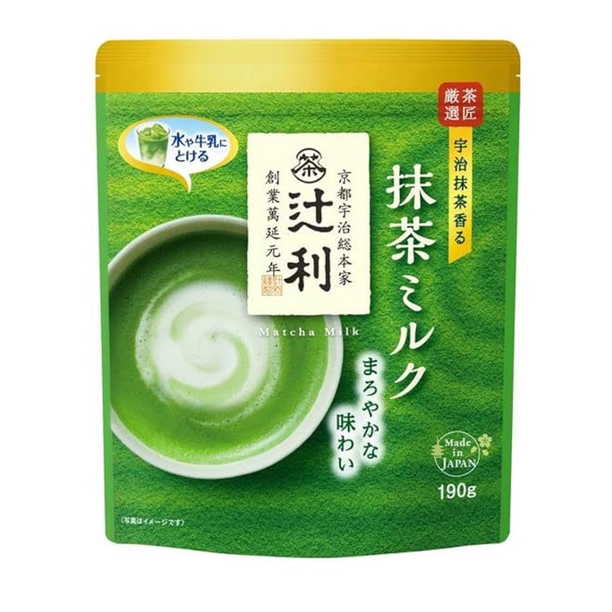 日本KATAOKA 遷利 原味抹茶粉 含糖含奶 190g