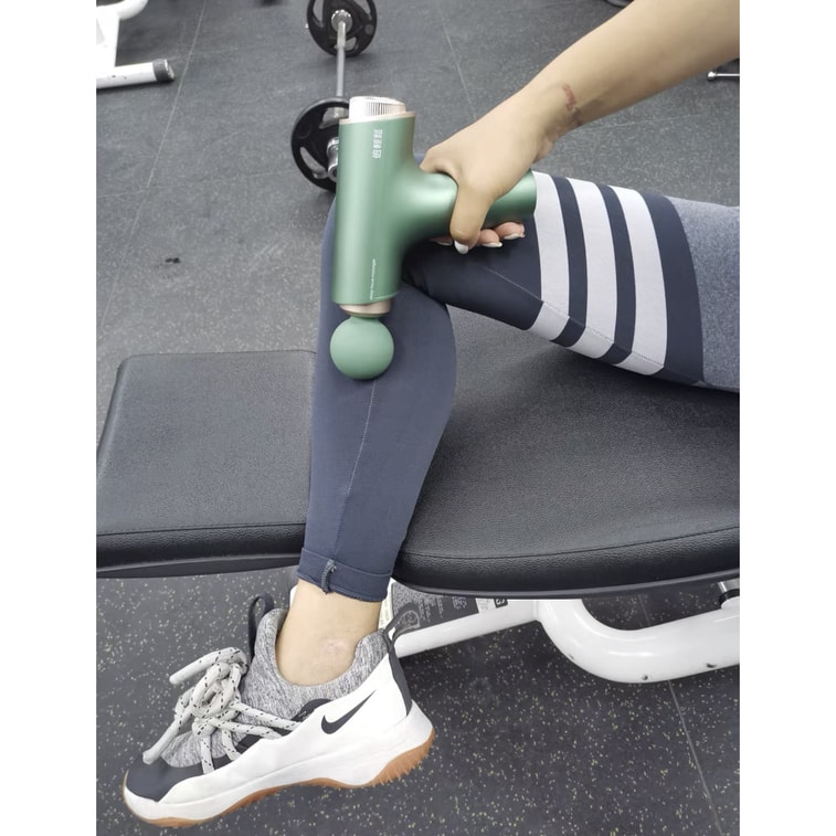 【易烊千玺同款】breo倍轻松 Acupoint深层肌肉放松 mini筋膜枪翡翠绿 1件入 5