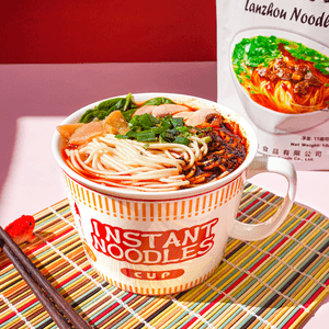 Lanzhou Ramen , Beef Flavor Noodles - 2 Servings, 15.87oz