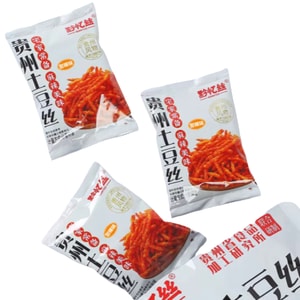 Sweet and spicy shredded potatoes, Guizhou specialty potato chips, French fries, popular snack, potato sticks, 20g*5 small packs