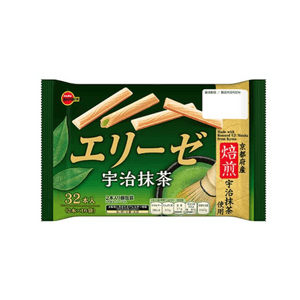 【日本直邮】 日本 BOURBON 波路梦 宇治抹茶味 奶油夹心蛋卷 32枚入