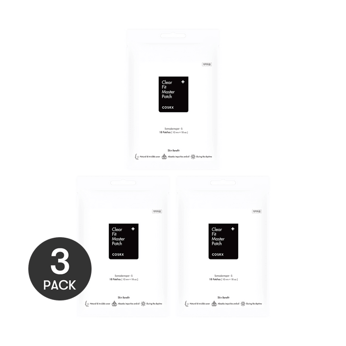 【Value Pack】Clear Fit Master Acne Patch Invisible Cover 18 Patches*3