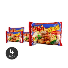 泰国MAMA妈妈 速食米粉即食粉 泰式猪肉味 55g *4【4份超值装】