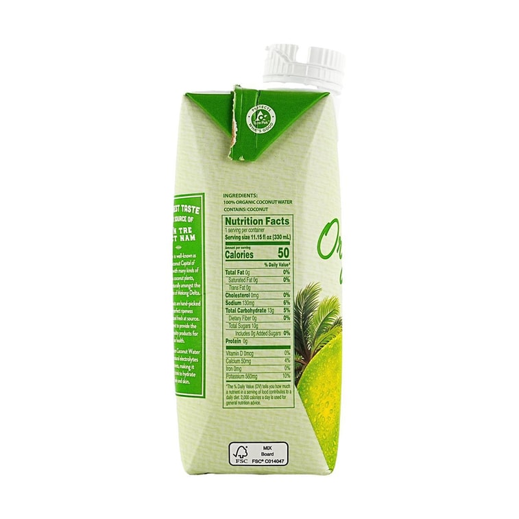 越南COCOXIM 100%有机椰子水 无糖  330ml【配料干净0添加】【富含电解质】 4