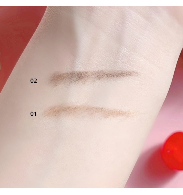 【日本直郵】 日本 CANMAKE 井田 砍刀眉筆 極薄 旋轉式 雙頭眉筆 自然立體 毛流感 01 自然棕 1支