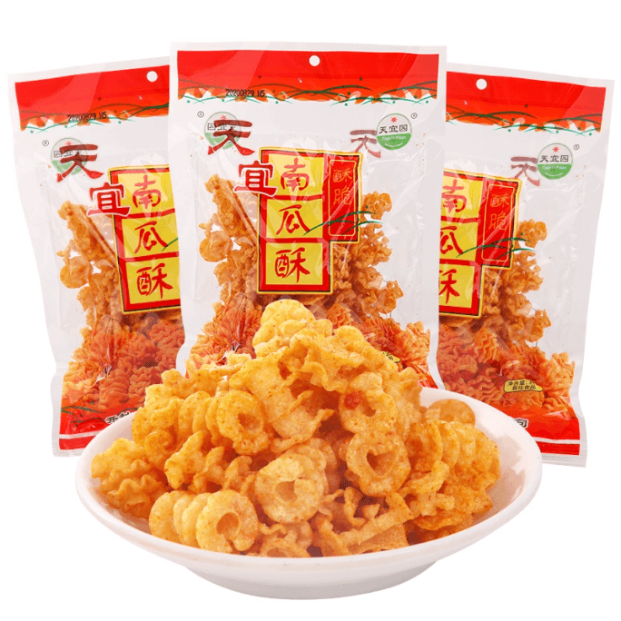 【中国直邮】 天草 天宜园南瓜酥绿豆红薯沙拉小零食大礼包整箱儿时怀旧小吃休闲食品 南瓜酥33g*3包