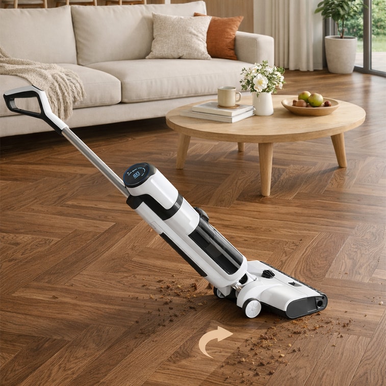 Mop & Wash Floor Cleaner ,3-in-1 Vacuum| Cordless Electric Mop | Wet & Dry | cSelf-Cleaning 3