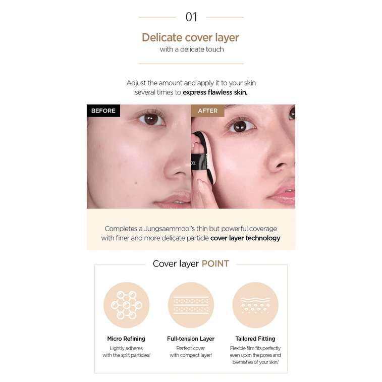 Skin Nuder Cover Layer Cushion 14g 22 Light 4