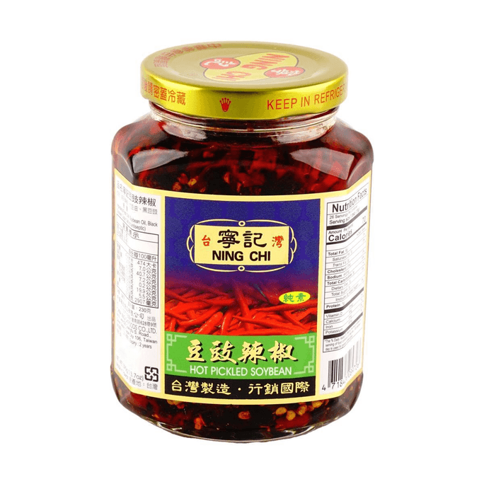 台灣寧記 豆豉辣椒 調味辣醬 390g