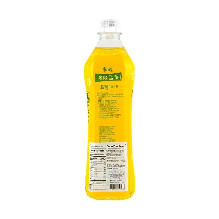 康师傅 冰糖雪梨 果汁饮料 500ml 4