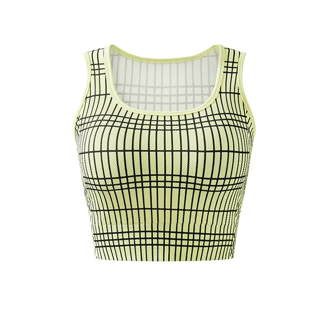 Women's Camisole 2025 New Style with Breast Pad Lemon Yellow【Long Style】M【42-60kg】1 Piece