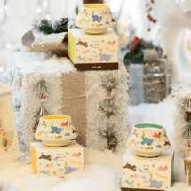 QILI Running Animals Scented Candle - Cotton & Sheep, 160g, a Long-Lasting Niche Artistic Fragrance Gift for Indoor Use