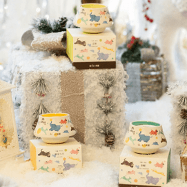 QILI Running Animals Scented Candle - Cotton & Sheep, 160g, a Long-Lasting Niche Artistic Fragrance Gift for Indoor Use