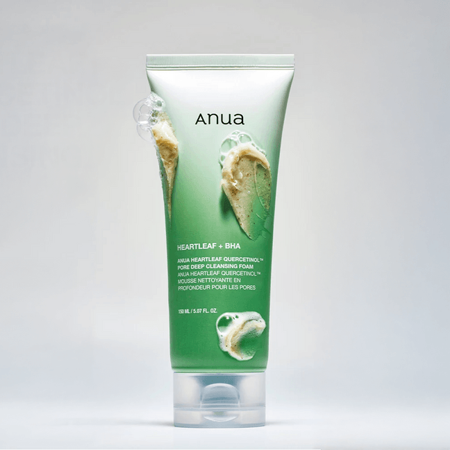 韩国ANUA安宇安 鱼腥草毛孔深层清洁泡沫洗面奶 0.5%水杨酸BHA 150ml 温和去角质 舒缓镇静 清爽保湿 油性&混合性肌