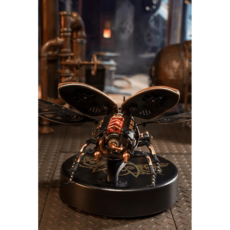 美国 MOM LOVES ME 若客拼图电动昆虫木质拼图 - 犀牛甲虫 8-99岁 8