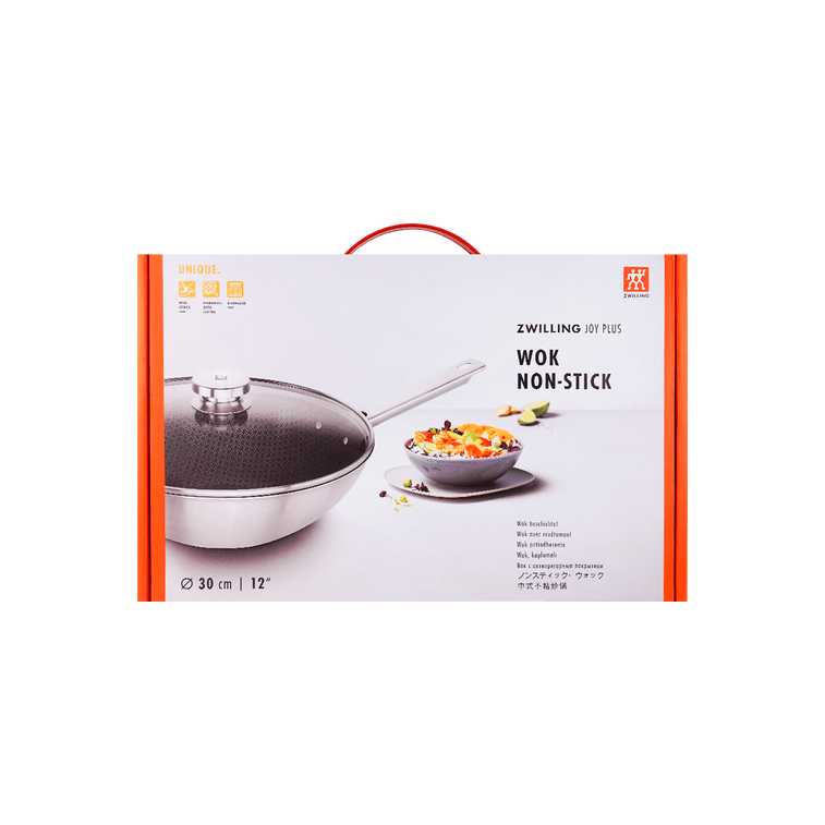Joy Plus Stainless Steel Nonstick Wok with Lid, 12 inch 7