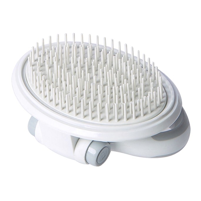 Foldable Premium Pet Grooming Brush – Long-Handle Soft-Pin Comb for Deshedding, Detangling & Stain Removal