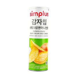 Simpleplus Potato Chips - Sour Cream and Onion, 3.88 oz