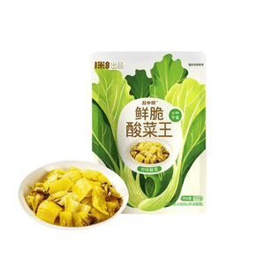 【中国直邮】 盐中甜 益生菌鲜脆酸菜王切段小包装炒酸菜开袋即烹150g*1袋