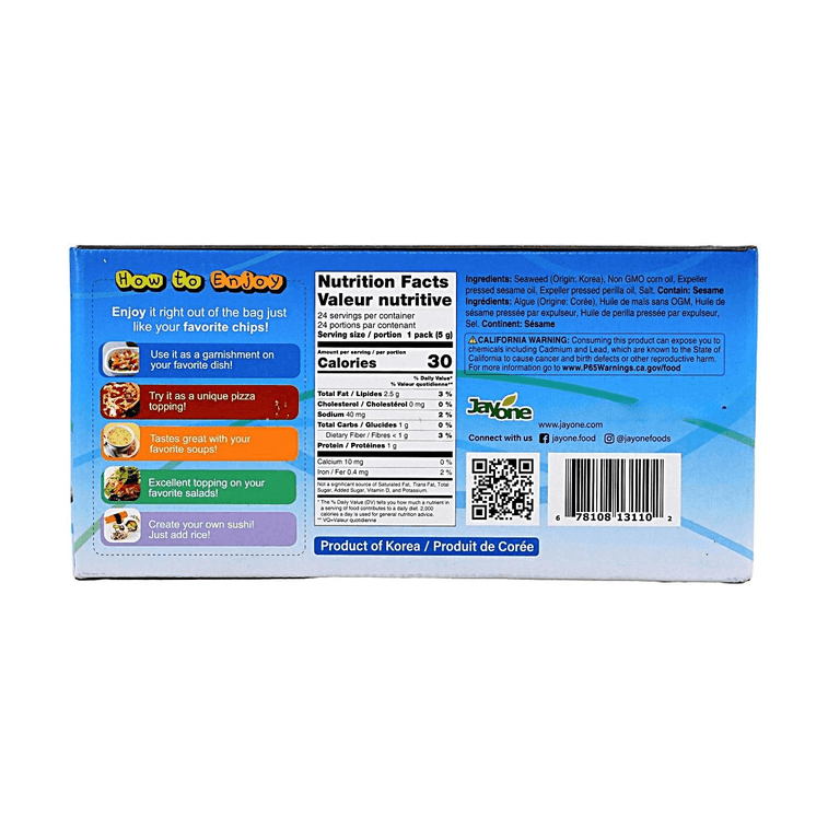 Roasted & Lightly Salted Seaweed, 24 Pack 4.08 oz 4