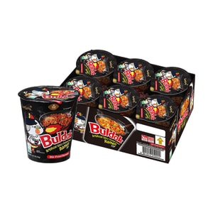 Korean Buldak Noodles Spicy Chicken Flavor Cup Ramen 70g*6【6 Packs】