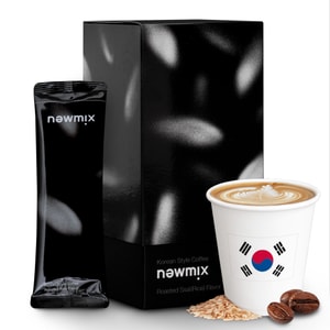 김스테이블 뉴믹스 인스턴트 커피(한국), 프리미엄 팩 7.05온스(10개입), 볶은 쌀 & 견과류 맛, 3-in-1, 달콤한 포뮬러 [한국에서 가장 인기 있는 커피숍]