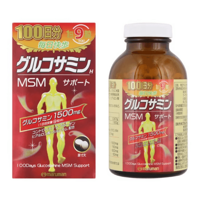 [일본에서 온 다이렉트 메일] 마루만상어 글루코사민 콘드로이틴 관절 보호, 노인의 무릎 통증 완화 900정