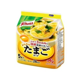 【日本直送品】AJINOMOTO 味の素 クノール 低カロリー 低カロリー 置き換えに便利な卵ドロップスープ 5食分