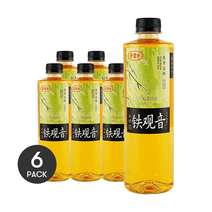 White Peach Flavored Oolong Tea 16.91 oz *6【6 Packs】【0 Sugar 0 Calories 0 Fat】