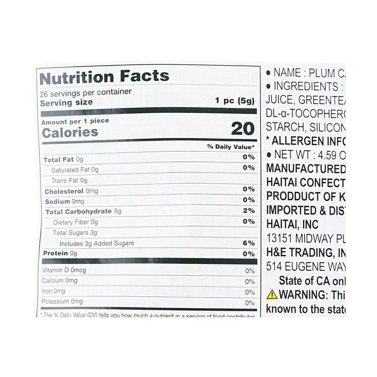 Plum Candy,4.58 oz 4