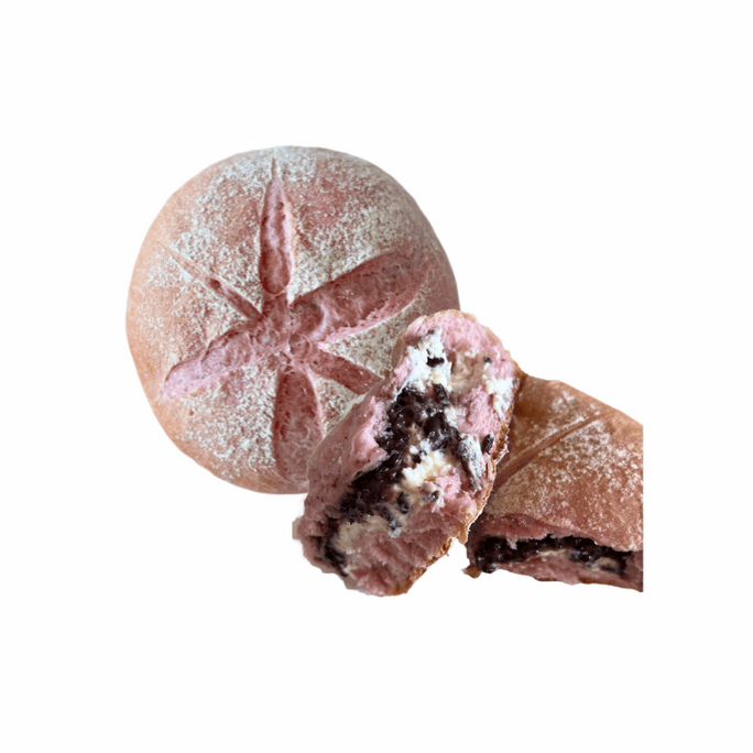 【アメリカ産】FUFUL BAKERY ココナッツ紫米チーズソフトヨーロピアンバンズ 1個 250g 冷凍2週間可能