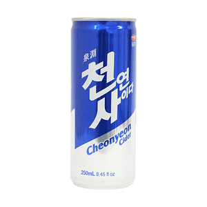 천연 사이다 탄산음료 8.45 fl oz*6팩 【상쾌하고 청량함】【인기 한국 소다】