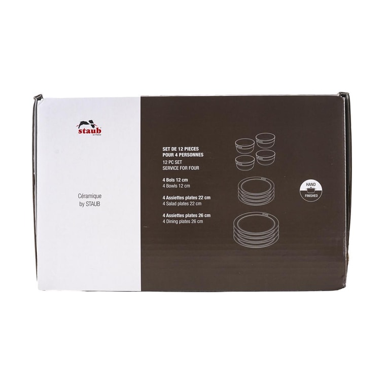 12피스 식기 세트, 화이트 트러플 11