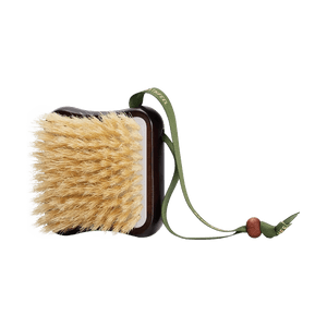 Body Brush, Soft Bristle, Black Sandalwood - Boar Bristle Dry Brushing | Exfoliating & Massage | Hypoallergenic Gentle