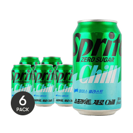 韓國可口可樂 雪碧 無糖汽水 350ml *6【6份超值裝】【清爽解渴】【冰飲更佳】