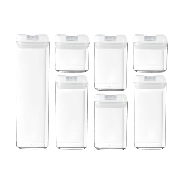 Airtight Food Containers - Set of 7 Black