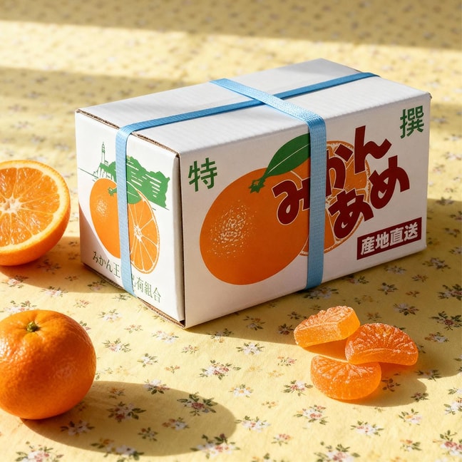 Orange Candy 3 oz【Made With Ehime Prefecture Mandarin Orange Juice】