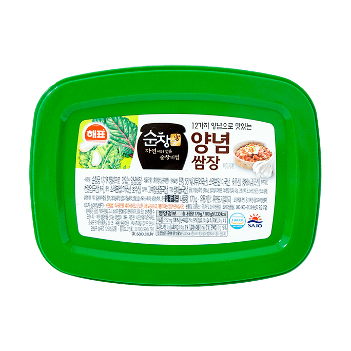 韓国味付け味噌サムジャン、5.99オンス