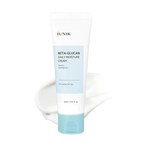 韓國IUNIK β-葡聚糖日常保濕霜 60ml 【深層補水】【舒緩修護】【乾敏肌適用】