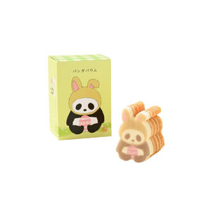 Bunny & Panda Baumkuchen, Strawberry Milk Flavor, 1 piece