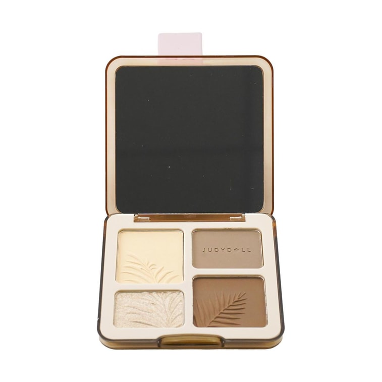 Highlight & Contour Palette, Matte & Shimmer Finish, 0.32 oz #02 Warm Tones 3