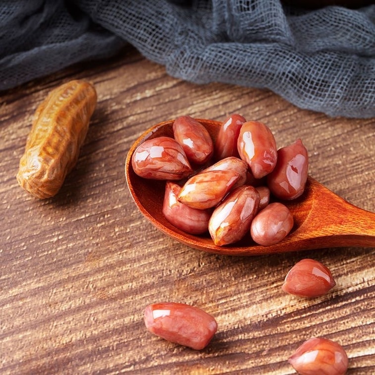 오리찜, 땅콩, 삶은 땅콩, 껍질째 볶은 매운 땅콩, 야채찜, 약 100g (5팩) 3