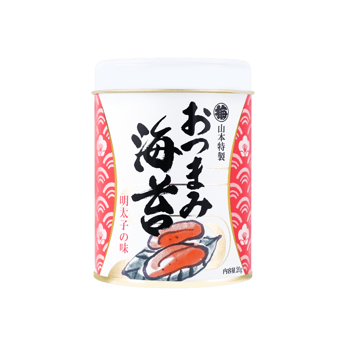 Mentaiko Flavor Roasted Nori Seaweed - 30 Pieces, 0.7oz