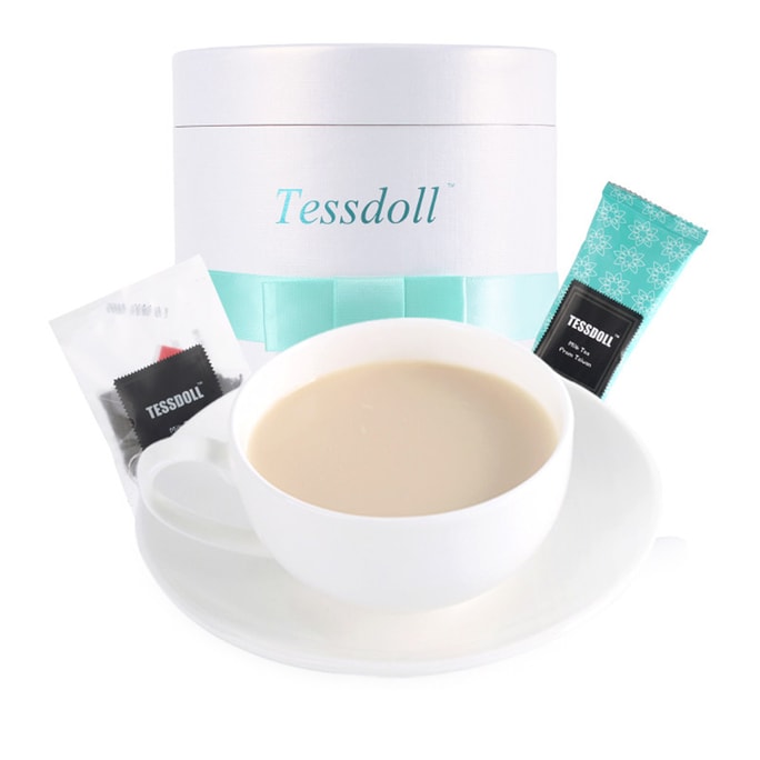 台湾TESSDOLL 网红健康奶茶 养身精选茶叶 无反式脂肪酸及香精 礼盒装 12份装