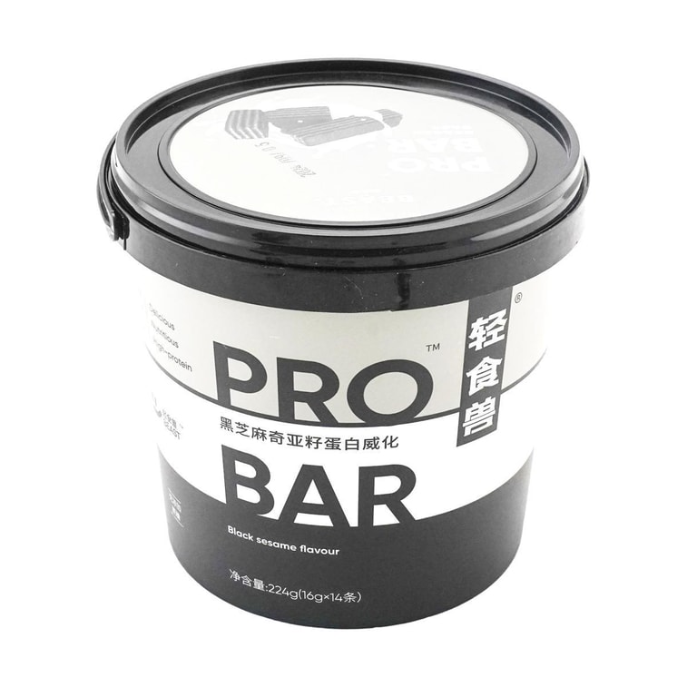 バレルパックド プロテインウエハースバー 高繊維 食事代替クッキー 黒ごまチアシード風味 14本入り【タンパク質3.9g】 7