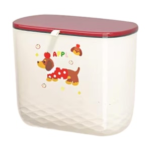 壁掛けゴミ箱 赤い蓋 防臭 ドリル不要 取り付け 26×22cm