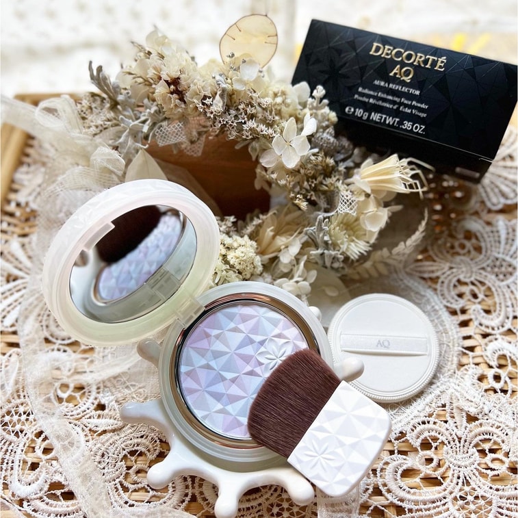 【日本直郵】日本本土版 COSME DECORTE 黛珂新款AQ定妝蜜粉餅套裝10g 2022年8月21號 日本首發新品 #01 Crystal Lavender 4