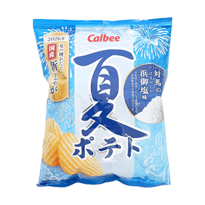 日本卡樂比Calbee 夏日限定厚切波浪薯片 對馬濱越鹽味 60g 【季節限定】【厚切波浪】【對馬濱越鹽】